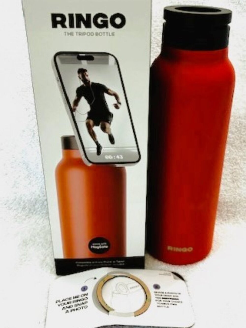 Ringo Stainless Steel 32 oz Tripod Bottle/Thermos New in Box